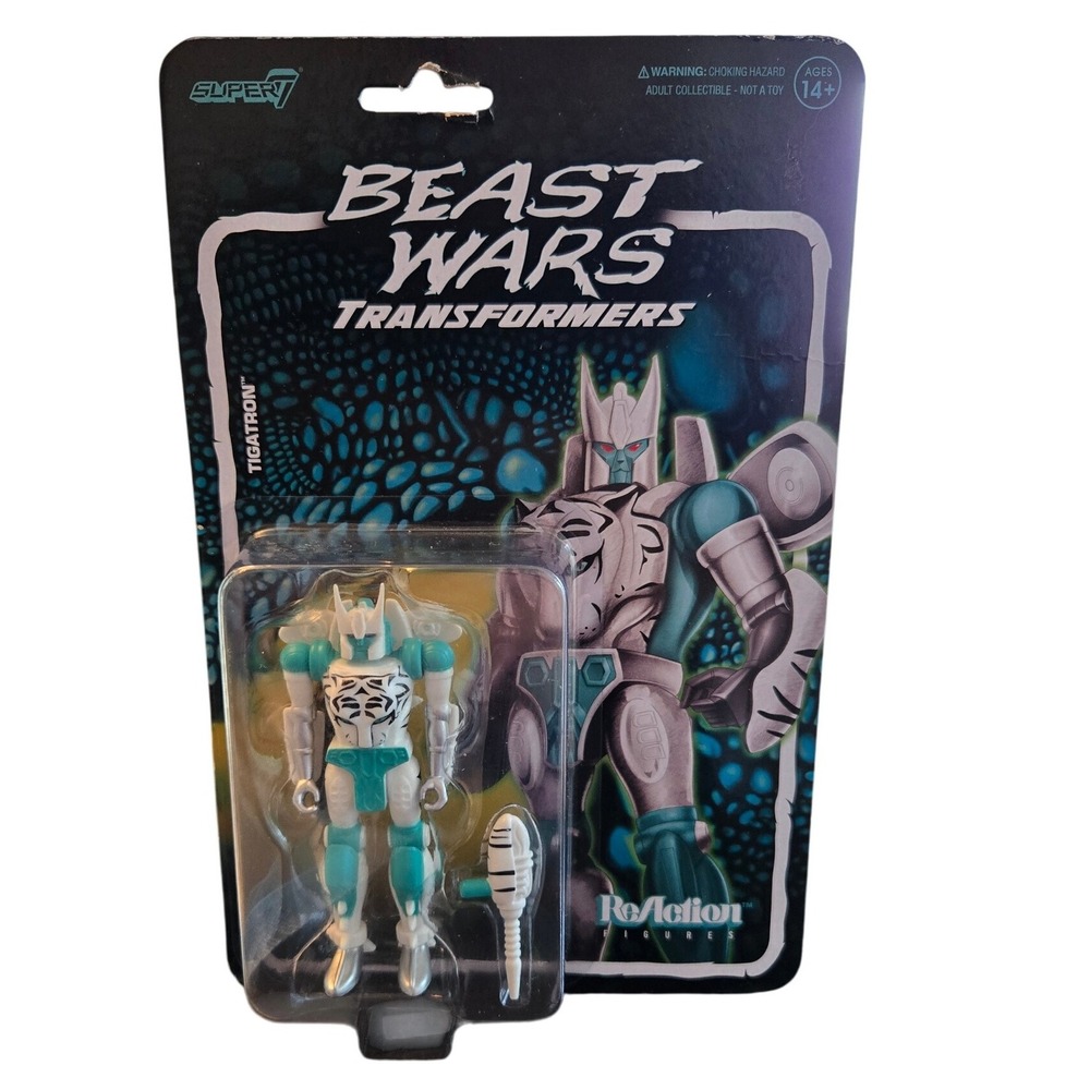 Beast Wars TRANSFORMERS: Tigatron‎ Maximal 3.75" Figure ReAction Super 7
